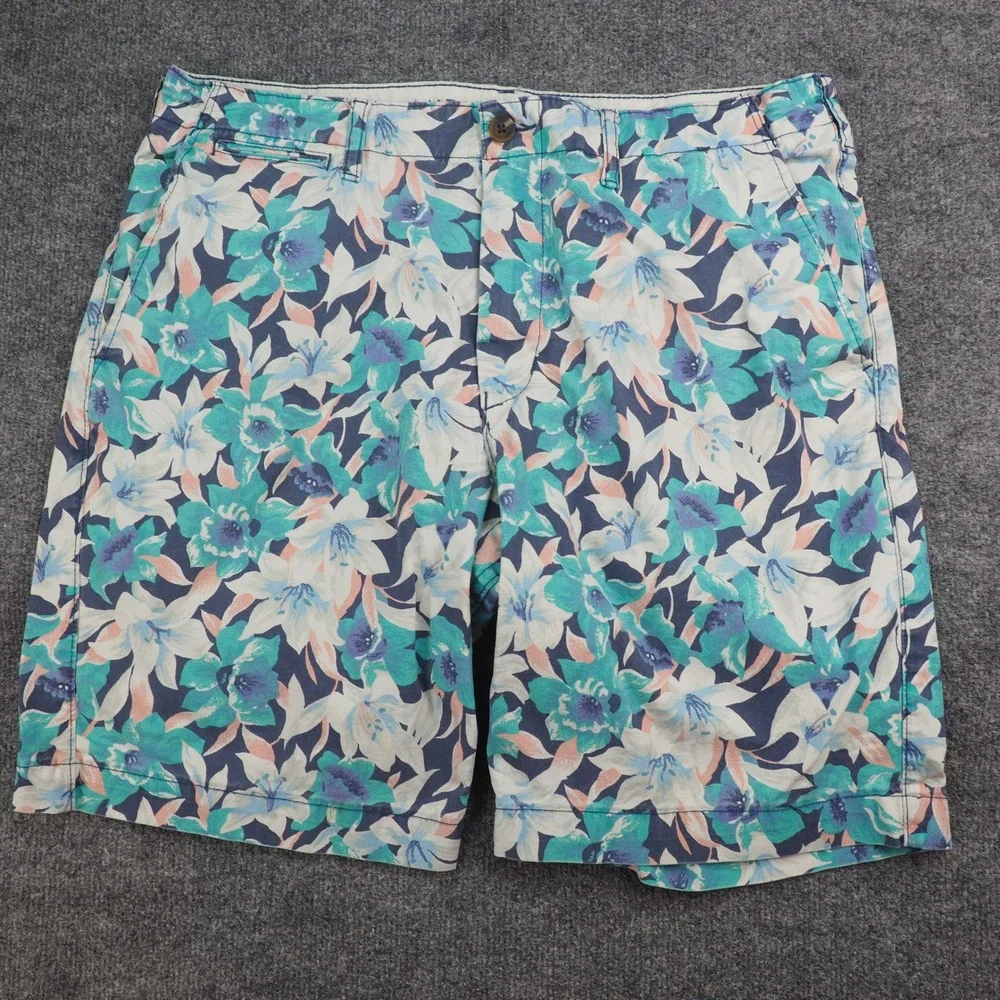 American Eagle Shorts Mens 36 Classic Blue Floral Next Level Flex Tropical Surf